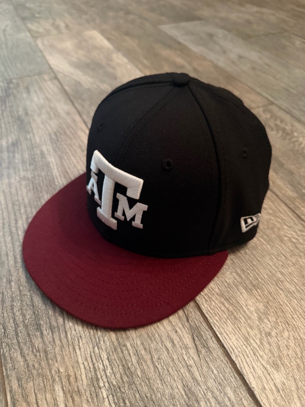 Texas A&M Aggies New Era Black & Maroon  Fitted Hat 6 7/8